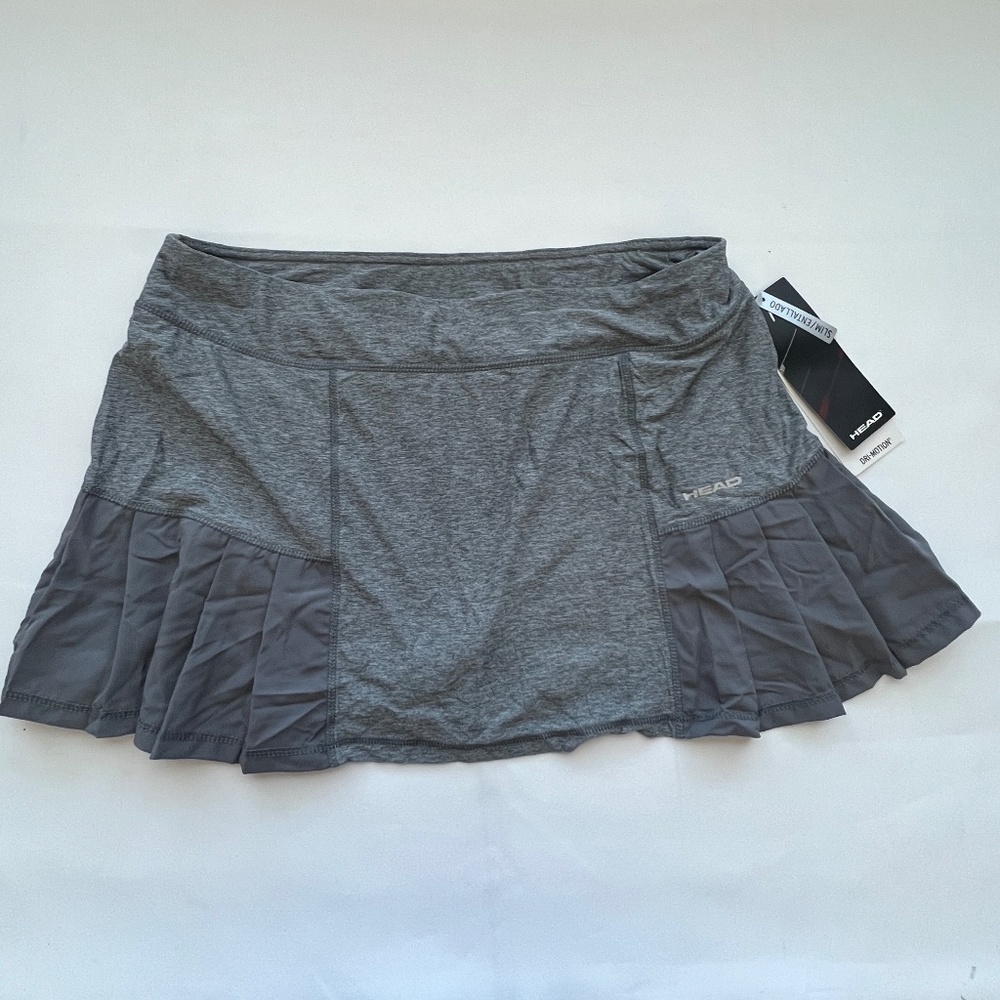 Head Slim Fit‎ Dri-Motion Tennis Skort, Light Grey, Women’s Size X-Large, NWT